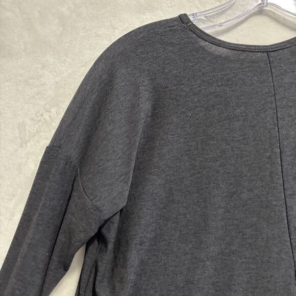 Beyond Yoga Women’s Size Small Draw the Line Tie Back Top Black Long Sleeve Tee - Picture 7 of 15